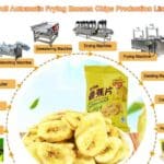 Linha de produção automática completa de chips de banana para fritar