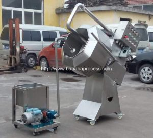 Semi-Automatic Liquid Syrup Spray Seasoning Machine with Hot Air Dryer Function