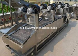 Air Blow Type Frying Banana Chips Oil Removing Machine