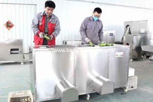 Double Inlet Green Banana Peeling Machine for Peru Customer