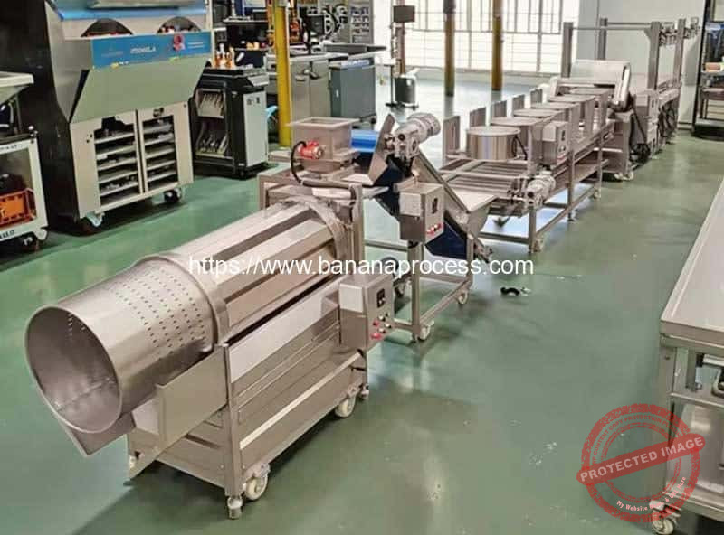 Automatic-Banana-Plantain-Chips-Frying-Deoiling-Seasoning-Production-Line